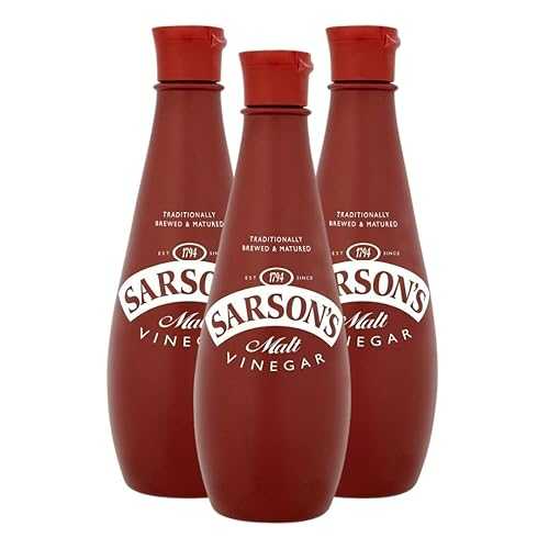 GROVE Sarsons Vinegar Malt 10.15 薬局衡オンス Vinegar-for Cleaning Purpose Distilled White Vinegar for Cleaning Uses インチ Kitchen and Pub Pack of 3