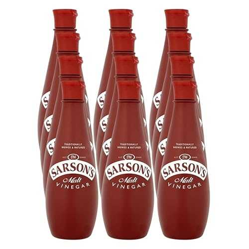 GROVE Sarsons Vinegar Malt 10.15 薬局衡オンス Vinegar-for Cleaning Purpose Distilled White Vinegar for Cleaning Uses インチ Kitchen and Pub Pack of 12