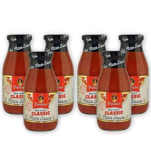 Paesana New York s Classic Pizza Sauce, Gluten Free, Kosher Certified, 8.5 OZ - Made インチ The USA (6 Pack)
