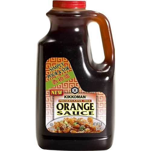 Kikkoman Preservative Free Orange Sauce, 5 Pound -- 4 per case.