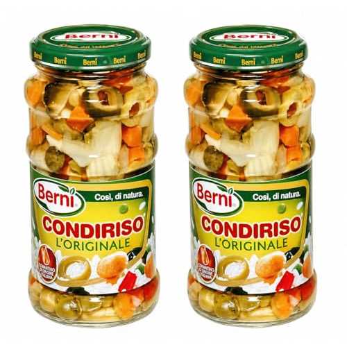 Berni Condiriso L\u0027originale (Marinated Vegetables) for Risotto or Any Rice Dish 2 Pack by Berni