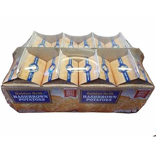 Golden Grill Hashbrown Potatoes(56 total servings) 8 count pack Net Wt 4.2 薬局衡オンス(119g) per carton, Gluten Free