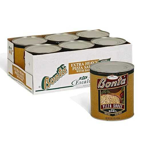 Bonita Bonta Pizza Sauce with Basil (6.11重量ポンド Tins, Pack of 6)
