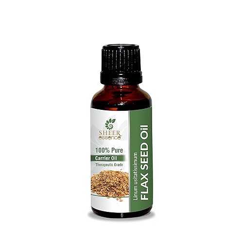Sheer Essence Flax Seed Oil -(Linum Usitatissimum)- Carrier Oil 100% Pure Natural Undiluted Uncut Therapeutic Grade Oil 8.45 Fl.OZ