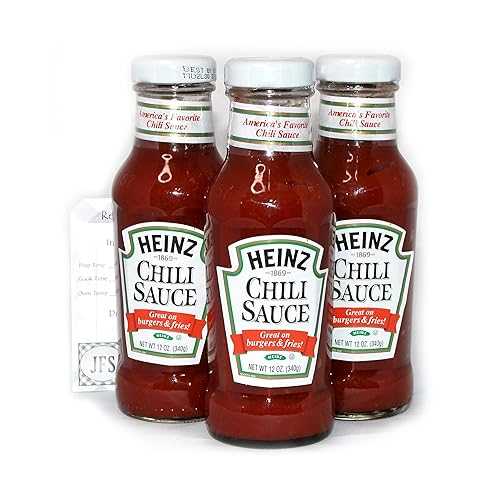 Heinz Chili Sauce, 3-12薬局衡オンス Bottles Bundled with Exclusive JFS Recipe Card