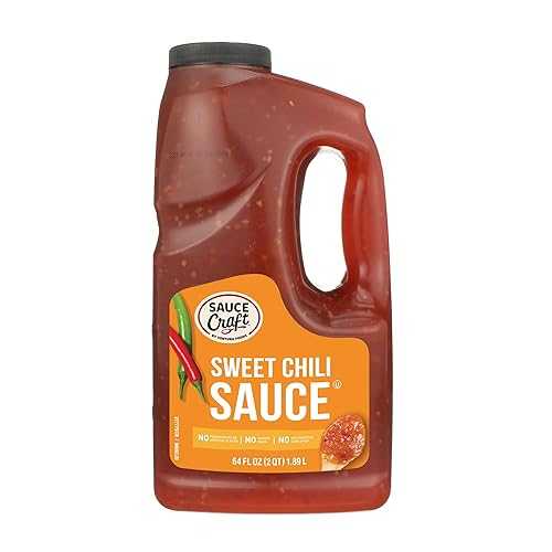 Ventura Foods Sauce Craft Sweet Chili Sauce - Sweet Heat, Versatile Dipping, Wing Sauce, and Glaze for Sandwiches, 0.5 Gallon (64 fl 薬局衡オンス)