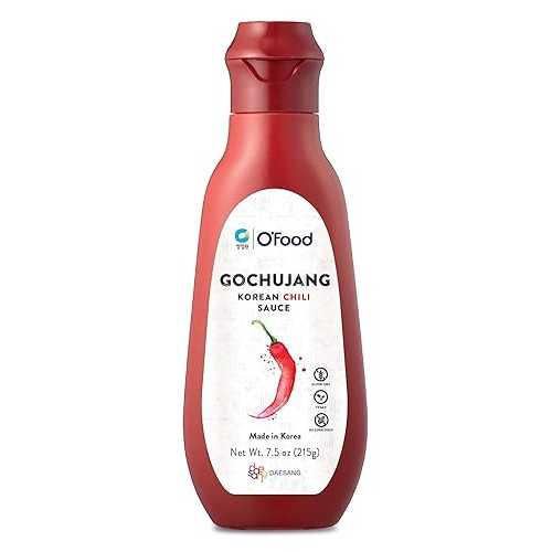 O\u0027food Gochujang Korean Chili Sauce, Vegan Friendly, Gluten Free, 7.5 Ounce (Pack of 6)