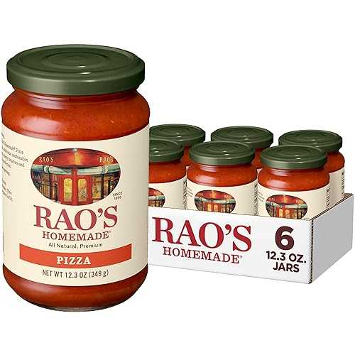 Rao\u0027s Homemade Classic Pizza Sauce Made with Italian Tomatoes, 12.3 薬局衡オンス (Pack of 6)