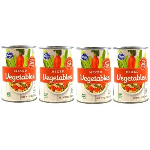 Generic Pack Of 4 Cans No Salt Added Mixed Vegetables 15 薬局衡オンス