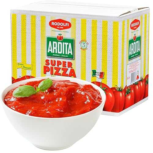 RODOLFI PARMA 1896 Italian Pizza Sauce Bag インチ Box 22.05 重量ポンド (10 kg) - Ready インチ 3 Minutes, Super Pizza Ardita by Rodolfi, Authentic Italian Tomato Sauce - Made from 100% Fresh Tomatoes, Dense and Flavorful