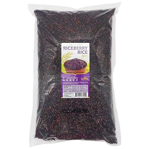 Fusion Select 5 Lb Riceberry Rice - Nutrient-Dense Purple Whole Grain Rice Rich インチ Fiber \u0026 Anthocyanins - Subtly Sweet, Nutty \u0026 Aromatic - For Fried Rice, Rice Pilaf, Salad \u0026 Thai Rice Curries