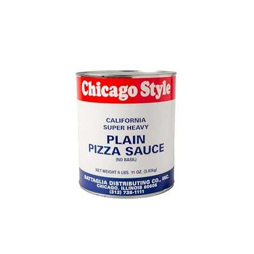 Generic Chicago Style Plain Pizza Sauce, 106薬局衡オンス