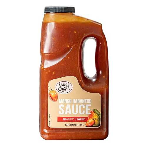 Ventura Foods Sauce Craft Mango Habanero Sauce, Versatile Base for Creations, Glazes and Dips, Professional or Home Kitchens, 0.5 Gallon