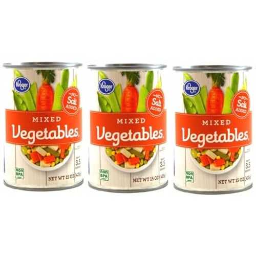 Generic No Salt Added Mixed Vegetables (Pack Of 3 Cans) 15 薬局衡オンス