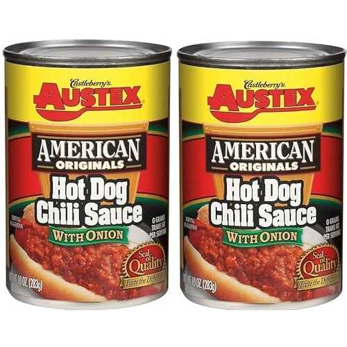 Generic 2 Pack of Austex Chili Sauce Wtih Onions 10薬局衡オンス Cans