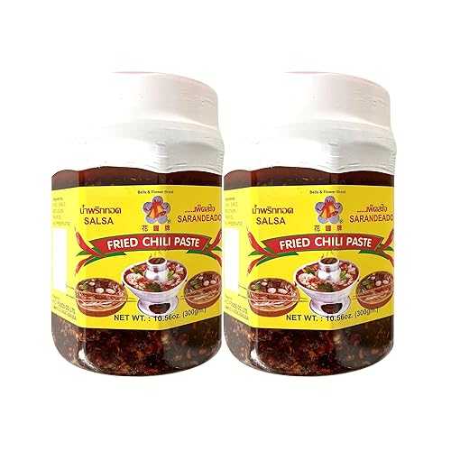 Generic Bells \u0026 Flower Fried Chili Paste / Spicy \u0026 Savory Condiment for Stir-Fries, Soups, and Asian Cuisine (10.56薬局衡オンス x 2)