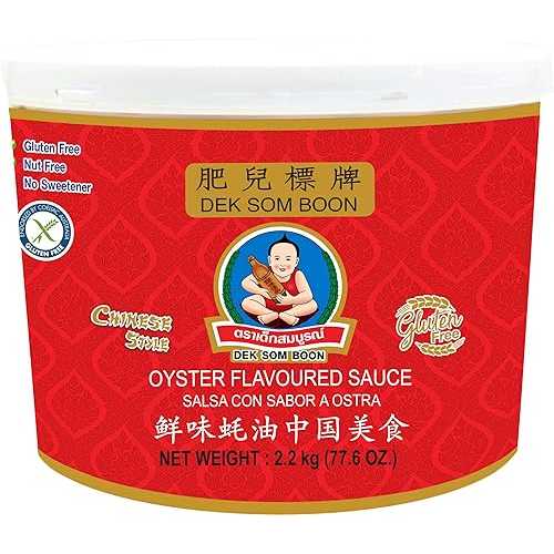 Generic Dek Som Boon (Healthy Boy) Chinese-Style Oyster Sauce Food Service/Bulk Size (77.6 Oz/4.8重量ポンド)