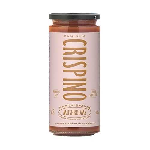 Generic Famiglia Crispino Authentic Italian Pasta Sauce / Tomatoes and Mushrooms / 20.4薬局衡オンス Glass Jar