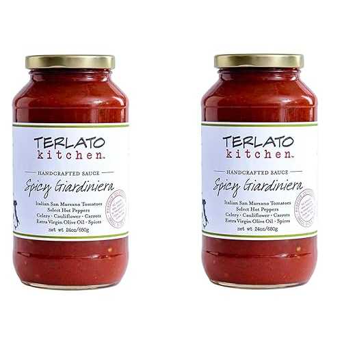 Terlato Kitchen Spicy Giardiniera Pasta Sauce, 24 薬局衡オンス, 2 Pack