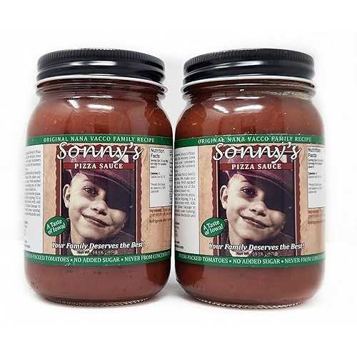 Generic 2 Pack of Pizza Sauce Sonnys 16薬局衡オンス Jars Original Nana Vacco Family Recipe Made インチ Iowa