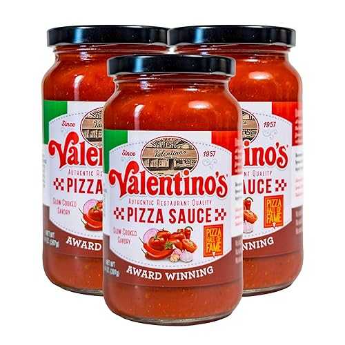 Valentino s Pizza Sauce 14 薬局衡オンス - Natural Simple Ingredients - Traditional Sicilian Recipe - PACK OF 3