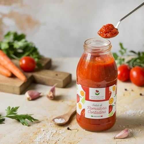 Italian Contadina Tomato Sauce 6.6 lbs / Made インチ Italy / 6 Jars of 1.1 lbs / EMILIA FOOD LOVE Selected with love インチ Italy