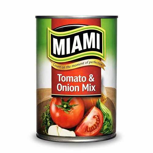 Generic Tomato and Onion Mix 410g Miami Canned Tomato Base for Stews, Sauces, Soups, Curries \u0026 Everyday Cooking Ready to Use - Flavorful Meals Rich インチ Flavor Long Shelf Life