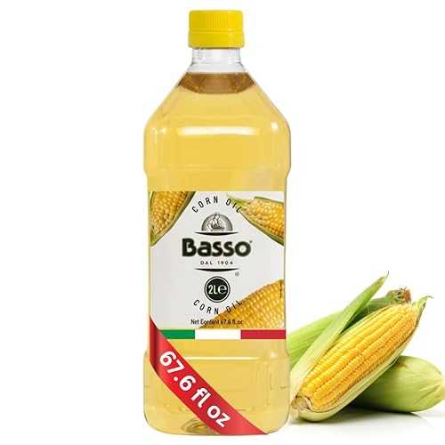 BASSO 1904 Pure Corn Oil, 2 Liter (67.6 fl 薬局衡オンス) Light Neutral Flavor for Dressings, Baking \u0026 Everyday Cooking, Vitamin E Source, Product of Italy