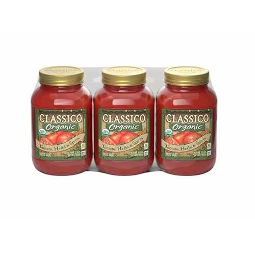Generic Classico Organic Pasta Sauce, 32 薬局衡オンス Jar (Pack of 3) - USDA Organic Tomato, Herb \u0026 Spices - Non GMO, Gluten Free, No Added Sugar - Authentic Italian Style Marinara for Pasta, Pizza \u0026 Dipping
