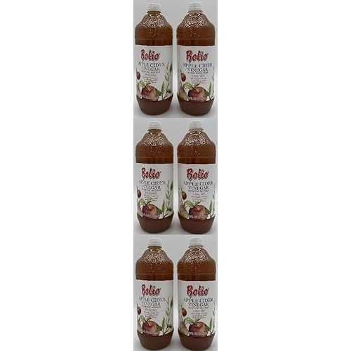 Generic Apple Cider Vinegar With The Mother byBolio, Unfiltered, No Preservatives, All Natural, Raw, Unpasteurized, 32 Fl Oz, Pack of 6