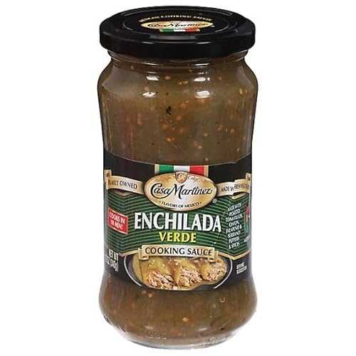 Generic Casa Martinez Enchilada Verde Cooking Sauce 12 fl 薬局衡オンス (Pack of 12)