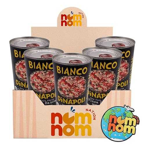 NomNom Nation Bianco Di Napoli Sauce Pizza New York Style 15 薬局衡オンス Cans Pizza Sauce for Homemade Pizza Dough Vegan Tomato Sauces for Pasta and Pizza Pantry Staple Set with Refrigerator Magnet