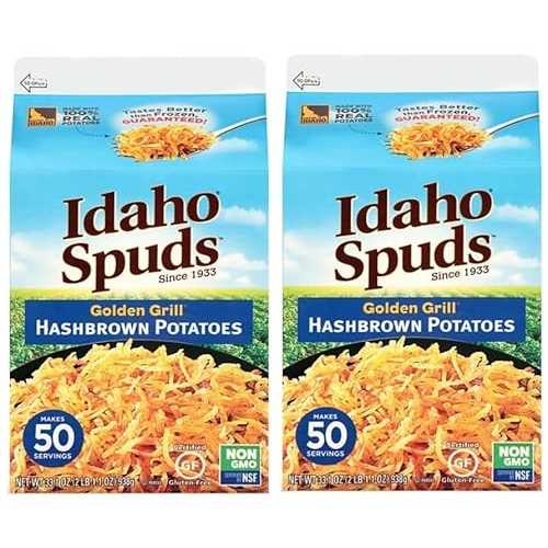 Generic (Pack of 2) Idaho Golden Grill Hashbrown Potatoes, 33.1 Ounce.- Non-GMO, Gluten Free