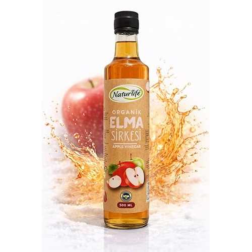 SODEF 100% Apple Cider Vinegar 500ml - Naturally Fermented, Unfiltered, with Mother - Glass Bottle