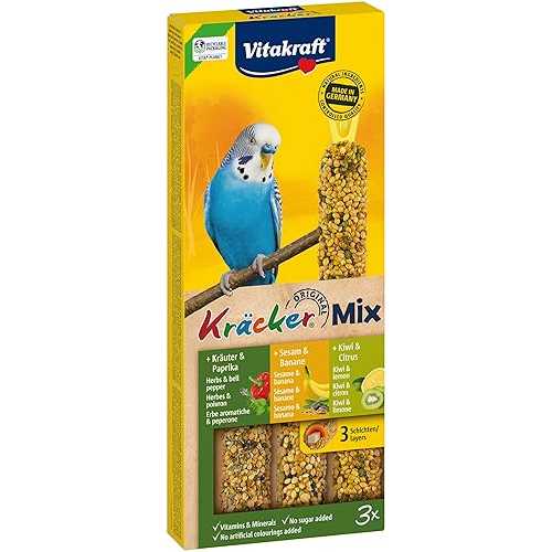 Vitakraft - 21237 - Kr・・cker S・・same \u0026 Banane / Herbe \u0026 Poivron / Kiwi \u0026 Citron Perruches P/3 Vitakraft - 21237 - Kr cker S same \u0026 Banane / Herbe \u0026 Poivron / Kiwi \u0026 Citron Perruches P/3
