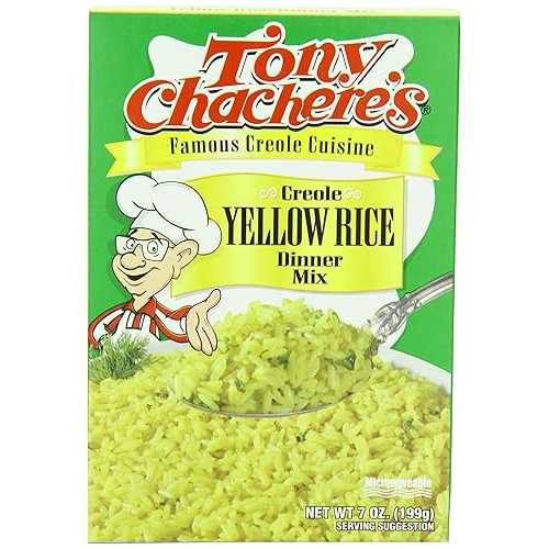 Tony Chachere\u0027s Tony Chachere Rice Mix, Creole Yellow, 7 Ounce (Pack of 12)