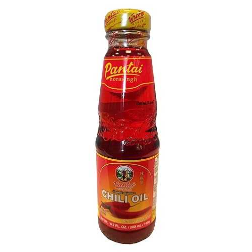 Pantai Hot Chili Oil - Spicy Cooking and Condiment Oil, Authentic Thai Flavor, Perfect for Culinary Professionals, 6.7 fl 薬局衡オンス (200 ml)