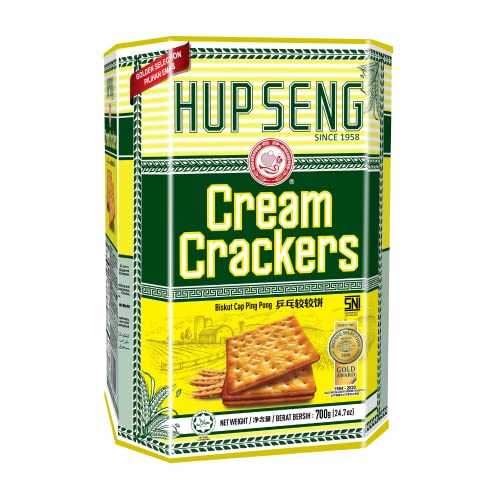 Hup Seng ゴールデン 選りぬき 皮膚軟化剤 かんしゃく玉 24.7 薬局衡オンス 徳用缶 Hup Seng Golden Selection Cream Crackers 24.7 Ounce Value Tin