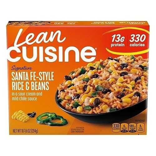 Nestle Stouffers Lean Cuisine Entree Santa 鉄 Style Rice and Beans, 10 Ounce - 12 per case.