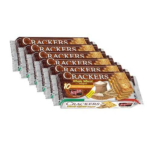 Sophia Cracker Italian Whole Wheat 8.8薬局衡オンス (6-pack) / Whole Grain Crackers for Snacks \u0026 Cheese Boards / Rustic Italian Bakery-Style Crackers / Healthy Pantry Staple / Low Carb Wheat Snack