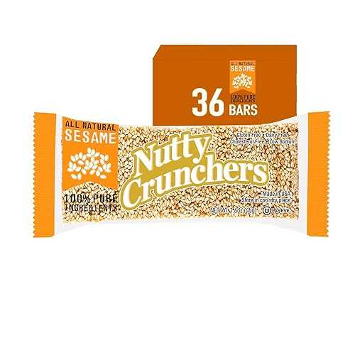 Nutty Crunchers All Natural Ingredients (Sesame, 36 Bars/box)