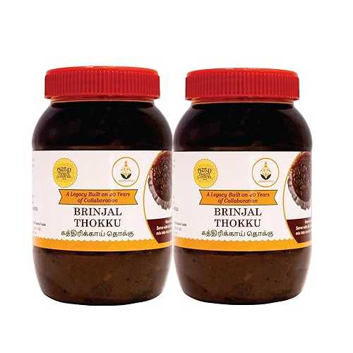 SHASTHA FOODS The Grand Sweets and Snacks (GSS) Brinjal/Egg Plant Rice Mix (Pack of 2) Each Jar 500g(B-MC)