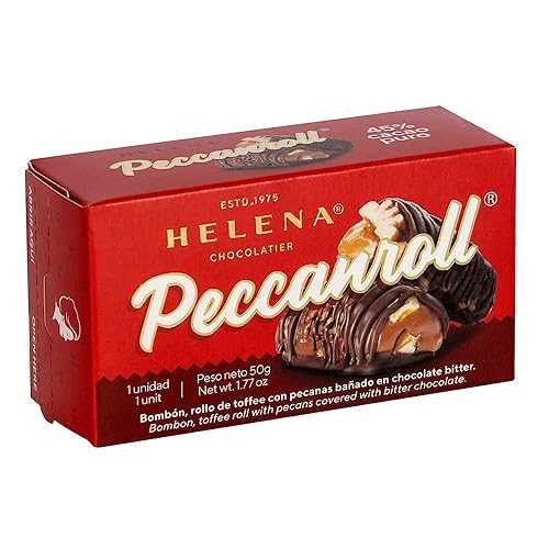 Helena Chocolatier Pecanroll Caramel Coconut Crunch Chocolate Toffee, Gourmet, 3 Packs (PECANROLL, 50 grams)
