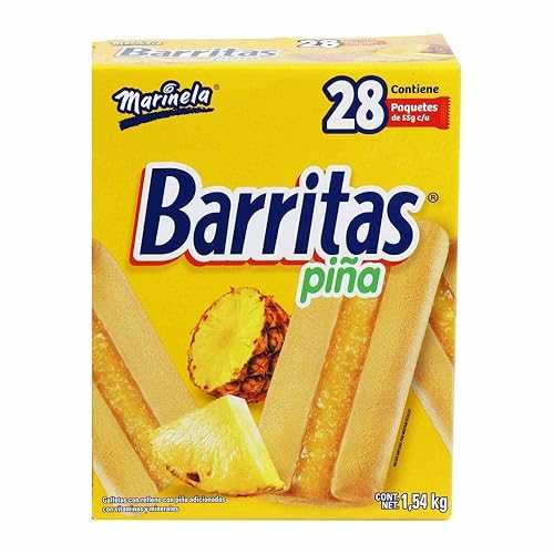 PAQUETE DE BARRITAS DE PI・・A 28 PAQUETITOS DE 55g TECAMPANA PAQUETE DE BARRITAS DE PI A 28 PAQUETITOS DE 55g
