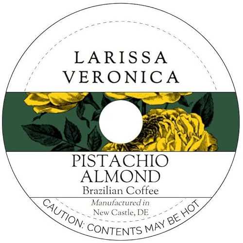 Larissa Veronica Pistachio Almond Brazilian Coffee (Single Serve K-Cup Pods) (Gourmet, Naturally Flavored, Whole Coffee Beans) (12 pods, ZIN: 577266)