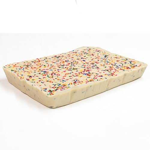 Valley Fudge \u0026 Candy Valley Fudge, Birthday Cake Slab, Fresh Artisan Fudge, Real Butter, Bulk Gourmet Candy Gift, 6 Pounds