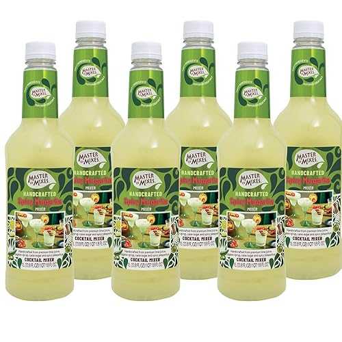 Master of Mixes Spicy Margarita Drink Mix, Ready To Use, 1 Liter Bottle (33.8 Fl Oz), Pack of 3