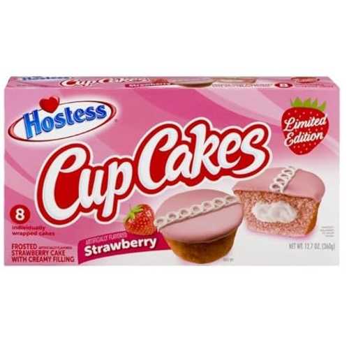 Generic 3 Pack Hostess Strawberry Cupcakes, 8 Count Each (24 Count Total)