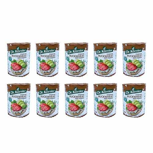 Dr. Korner Buckwheat Crispbreads Puffed Cakes Gluten Free, Sugar Free, Salt Free,Vegan, 3.53 薬局衡オンス - Pack of 10 Bundle インチ a box from UNIPROMAX