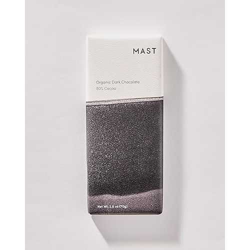 Mast Chocolate Bars / 6 pack / Organic, Kosher / Classic 2.5薬局衡オンス each (6 Bars, Organic Dark Chocolate 80% Cacao)